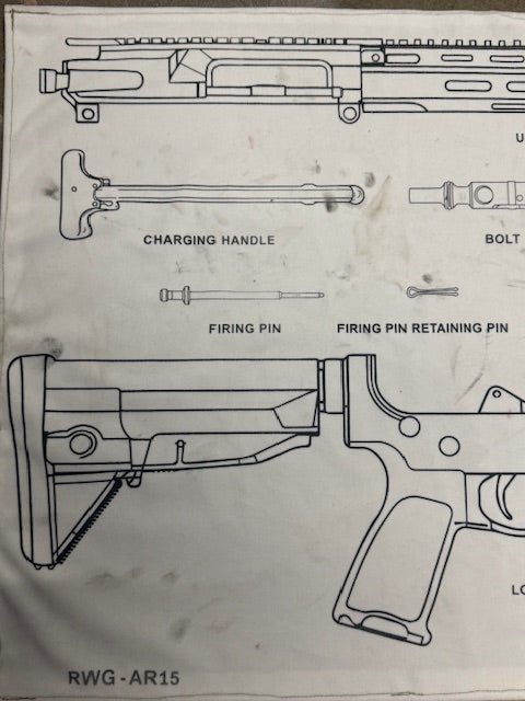 AR-15 Gun Cleaning Mat
